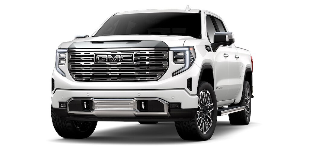Pickup de lujo GMC Sierra en color abalone white tricoat